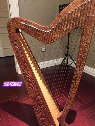 英国进口乐器竖琴27弦harp半音杆紫檀普及爱尔兰凯尔特竖琴